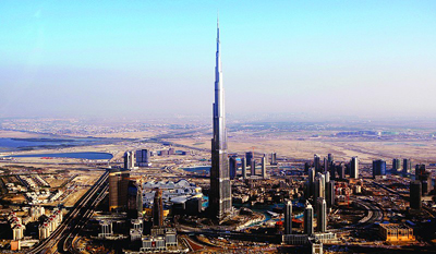 人类史上最高建筑物亮相 迪拜塔828米(图)