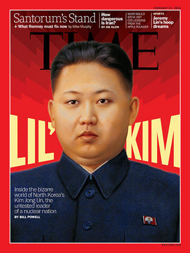 将在2月27日发行的最新一期美国《时代》周刊在封面上登载了金正恩的照片。