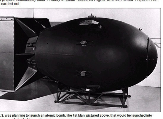美国上世纪曾计划用核弹炸月球震慑前苏联|美