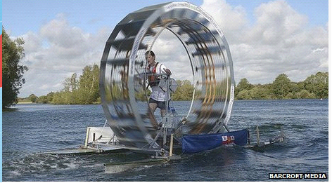 英一工程师拟脚踏仓鼠转轮跨越爱尔兰海(图)