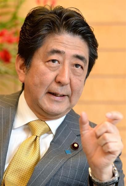 资料图：日本首相安倍晋三。吐血