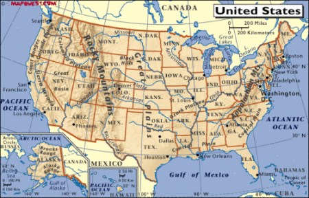 双语发现:美国各州的名称来源(图)