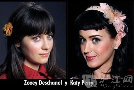 Zooey Deschanel and Katy Perry
