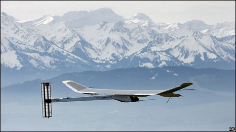 A Solar-powered plane