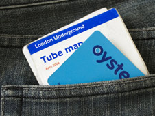 A London transport Oyster card