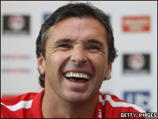 Gary Speed, recently deceased Wales football manager