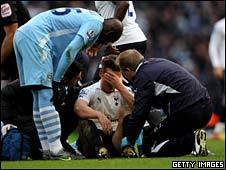 Mario Balotelli and Scott Parker