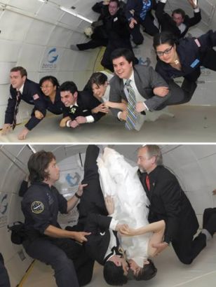 Zero Gravity Wedding