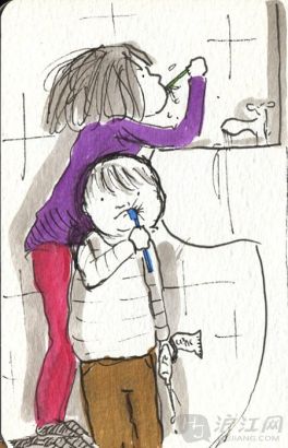 英孩子用鬼子记录点滴的v孩子漫画(图)神漫画母亲恋上祟图片