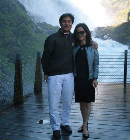 李彦宏马东敏挪威旅行照片