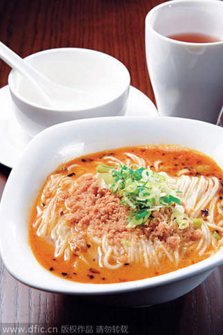 Sichuan snack dandan noodles. [Photo/IC]Ĵ