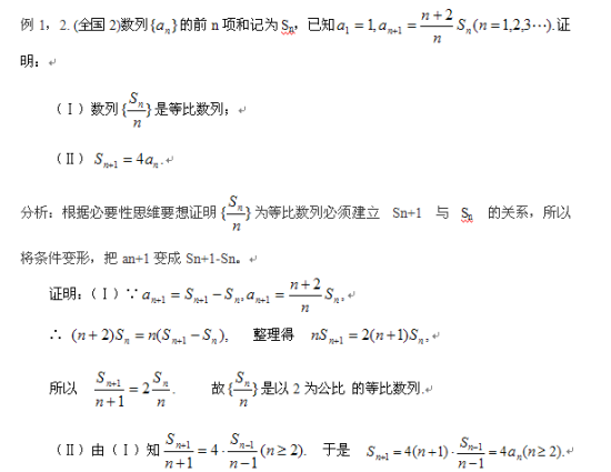 2015高考数学提分技巧:从求解(证)入手