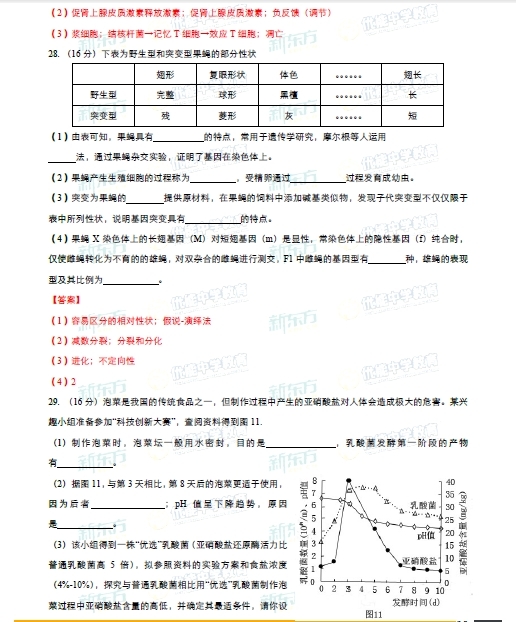 2015㶫߿ۺϴ𰸼