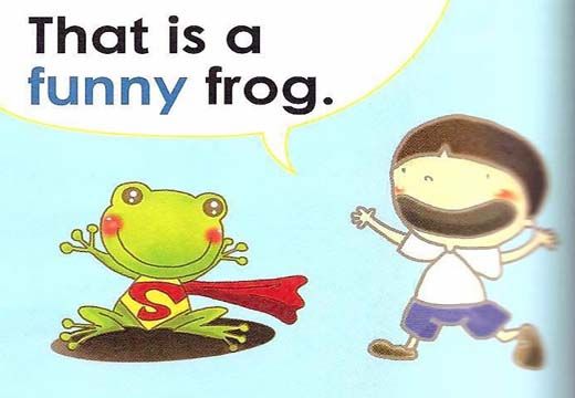 That is a funny frog.