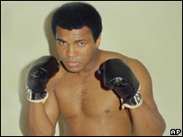 Boxer Muhammad Ali in the 1970s