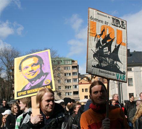 BT网站海盗湾被判有罪引发瑞典千人抗议