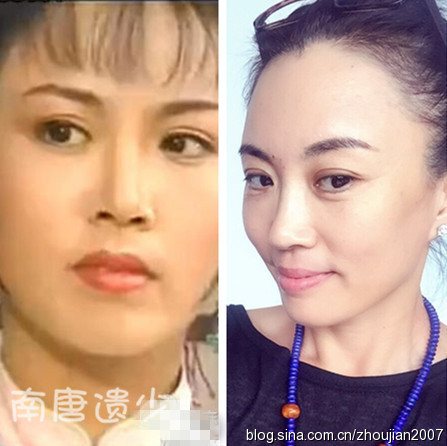 岁月无情金庸古装美女今昔对比照