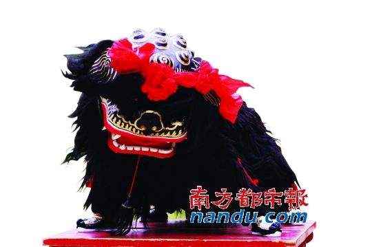 “白纸坊太狮”中的黑狮，地位最高。