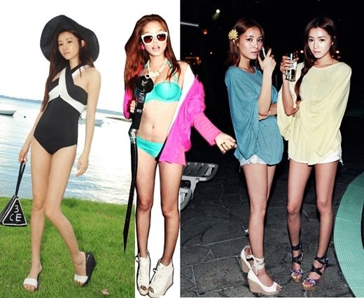 韩情脉脉:姜敏京李孝利厚底高跟鞋美搭_影音娱乐_新浪网