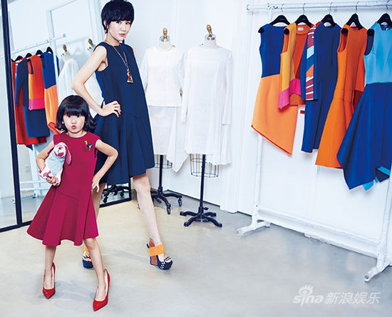 鲍蕾称贝儿穿衣有主见 不敢想象女儿出嫁