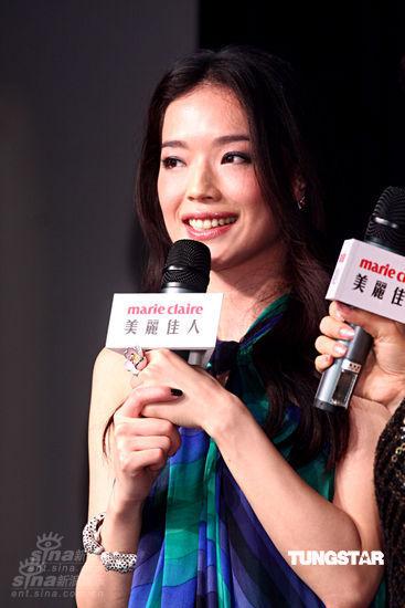 舒淇出席活动 当选亚洲最佳美女感惊讶