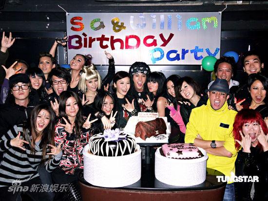 蔡卓妍陈伟霆同庆生 温馨换礼物好友齐祝贺【图】