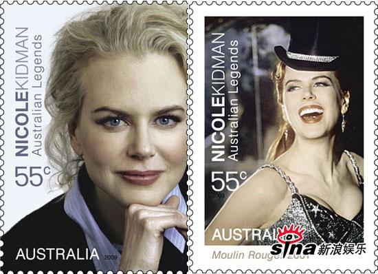 澳大利亚发行新邮票 妮可-基德曼等成主角【图】