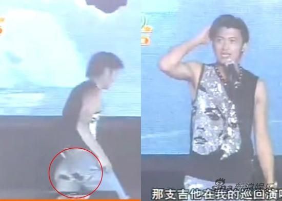 谢霆锋在11年前演唱会上也穿着同一条裤子