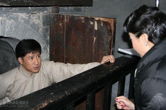 图文：《雾柳镇》探班--张国强陈炜对戏
