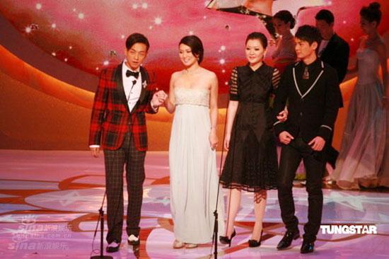 图文:TVB41周年台庆--俊男美女组合上台发言_影音娱乐_新浪网