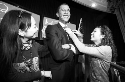奥巴马蜡像上海落户 蜡像头部制作耗时5周【图】