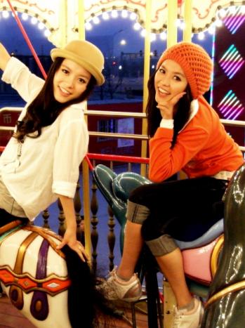 双胞胎组合SS热心宣传北京(图)