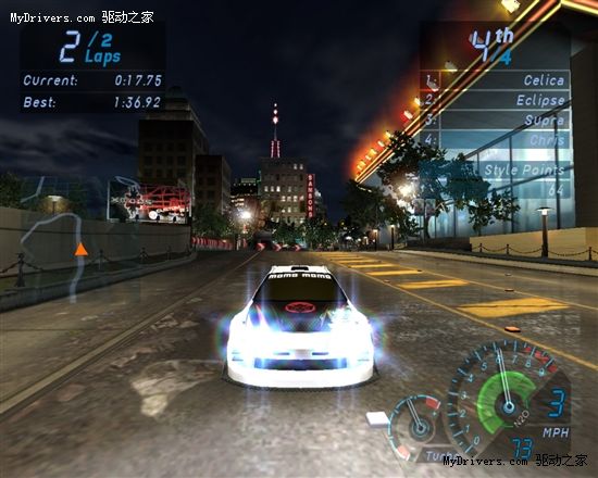 《极品飞车：地下狂飙》(Need for Speed 7 Underground)：75票、13.35％