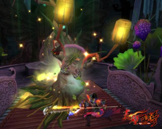 对战强大BOSS花妖公主