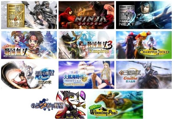 TECMO KOEI Games参展游戏 TECMO KOEI Games参展游戏