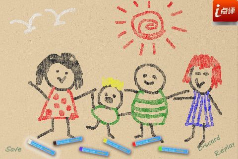 趣味游戏涂鸦蜡笔