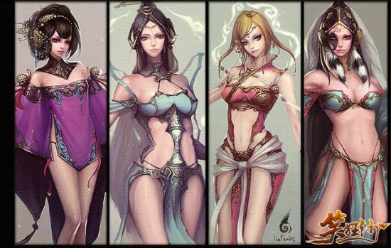 笑狂沙四大美女么?