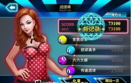 智慧和技巧出杆 台球帝国让女人增姿