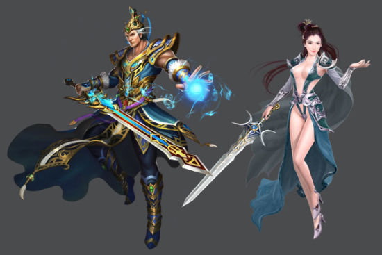 游戏道士职业原画