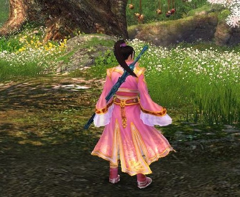 粉嫩系完爆 桃花岛4阶衣服效果展示