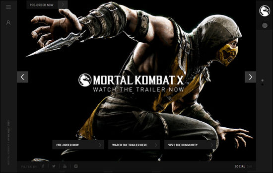 灵感:17个国外游戏网站设计欣赏