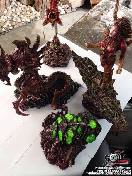 国内原型师新作:细节爆表的星际2虫族工蜂_星际争霸2_单机游戏_新浪