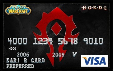 暴雪推出18款超酷《魔兽世界》主题信用卡