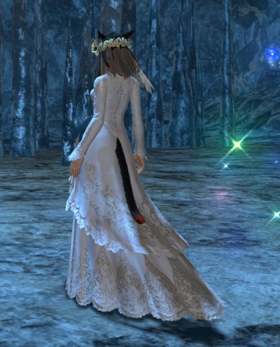 FF14玩家婚礼登记任务截图 婚礼服简直美哭了