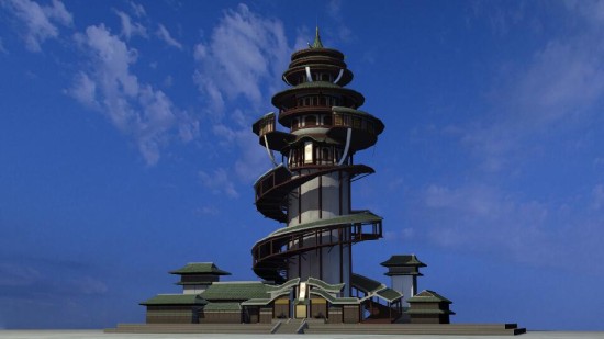 天涯明月刀玩家同人比赛寒江城总舵三维建模