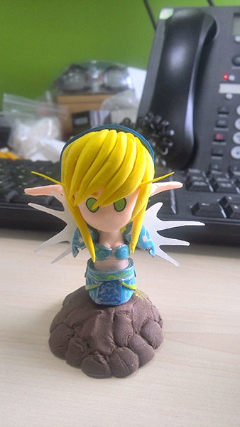 魔兽玩家原创手工:超轻土 血精灵T3信仰牧师-新