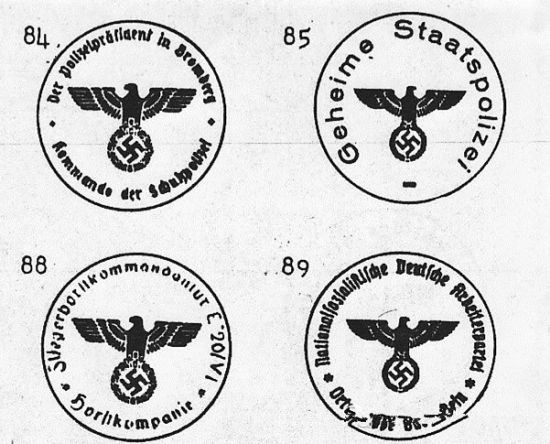 纳粹德国时期的各种印章