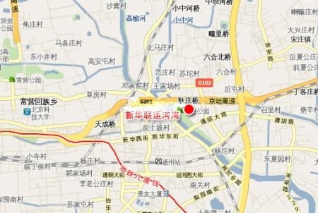 图为新华联运河湾位置图