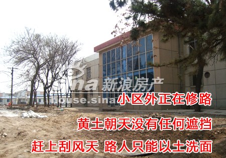 图为小区外的道路