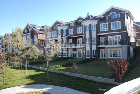 图为蝶泉花园联排别墅实景